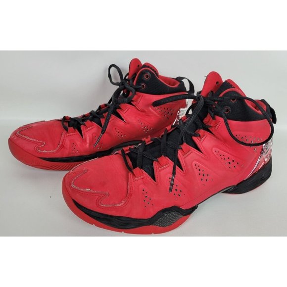 Nike Air Jordan Melo M10 Fire Red 629876-601 US 8.5 - Picture 5 of 9